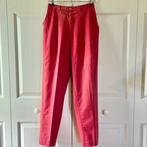 VTG Levi’s Travelers Sz 6 red slacks. Poly,cotton. Belt loops, slash pockets